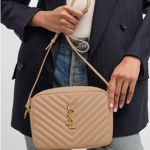 Saint Laurent Lou Medium YSL Camera Bag with Pocket in Quilted Leather - Picture 4 of 5